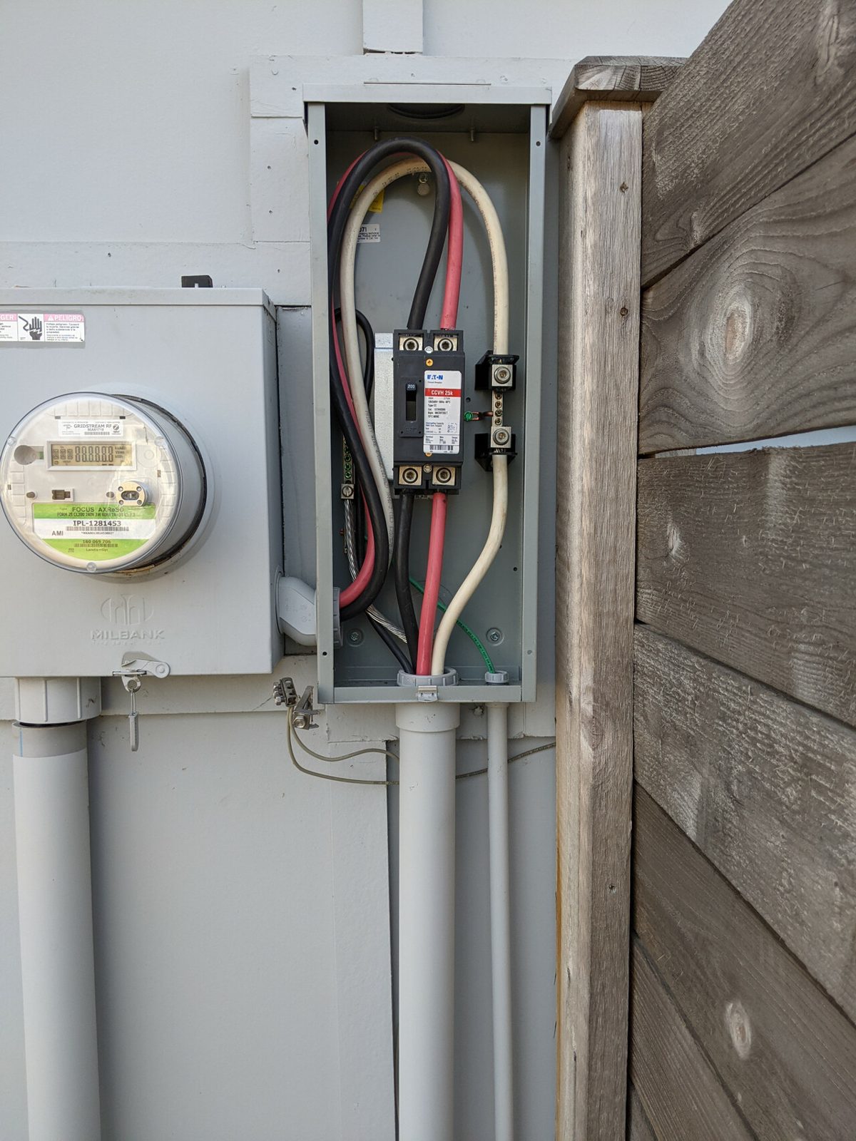 Copper Stream residential meter and service installation in Indianapolis